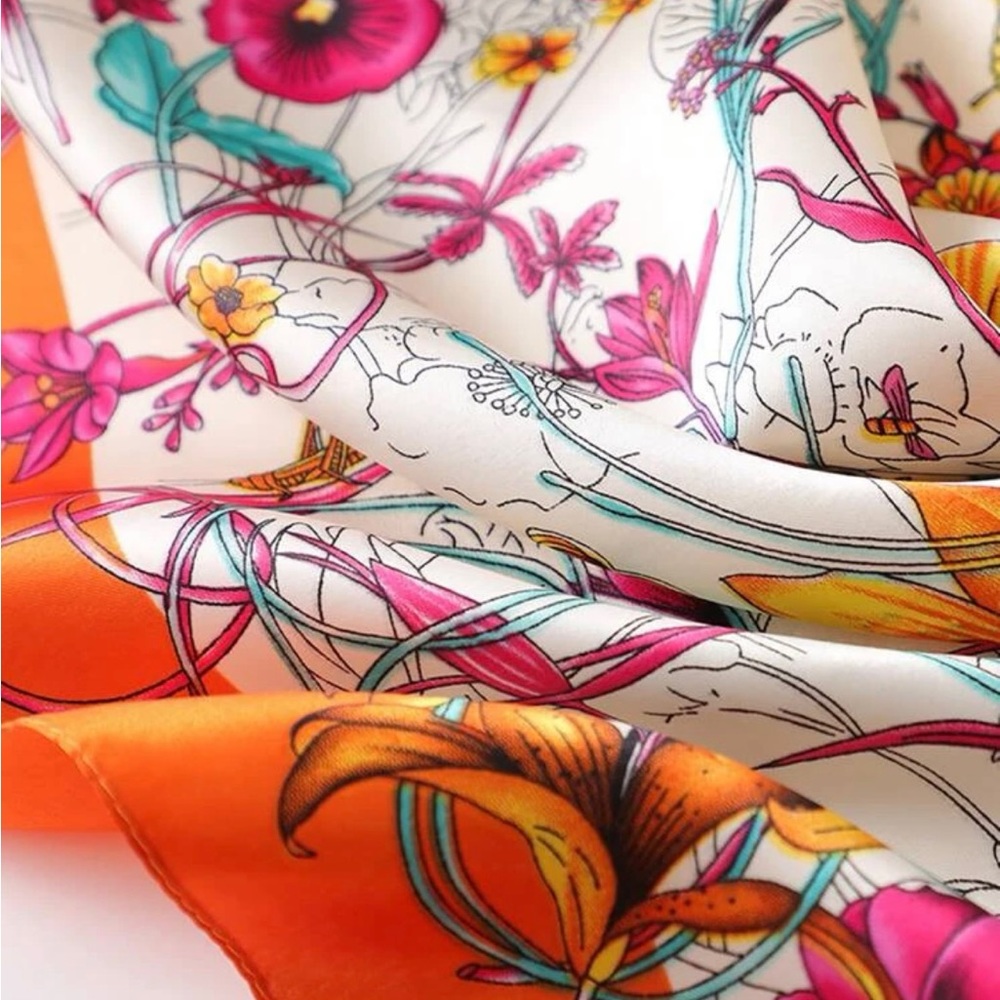 Floral print scarf// new - Picture 2 of 2